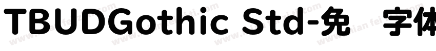 TBUDGothic Std字体转换